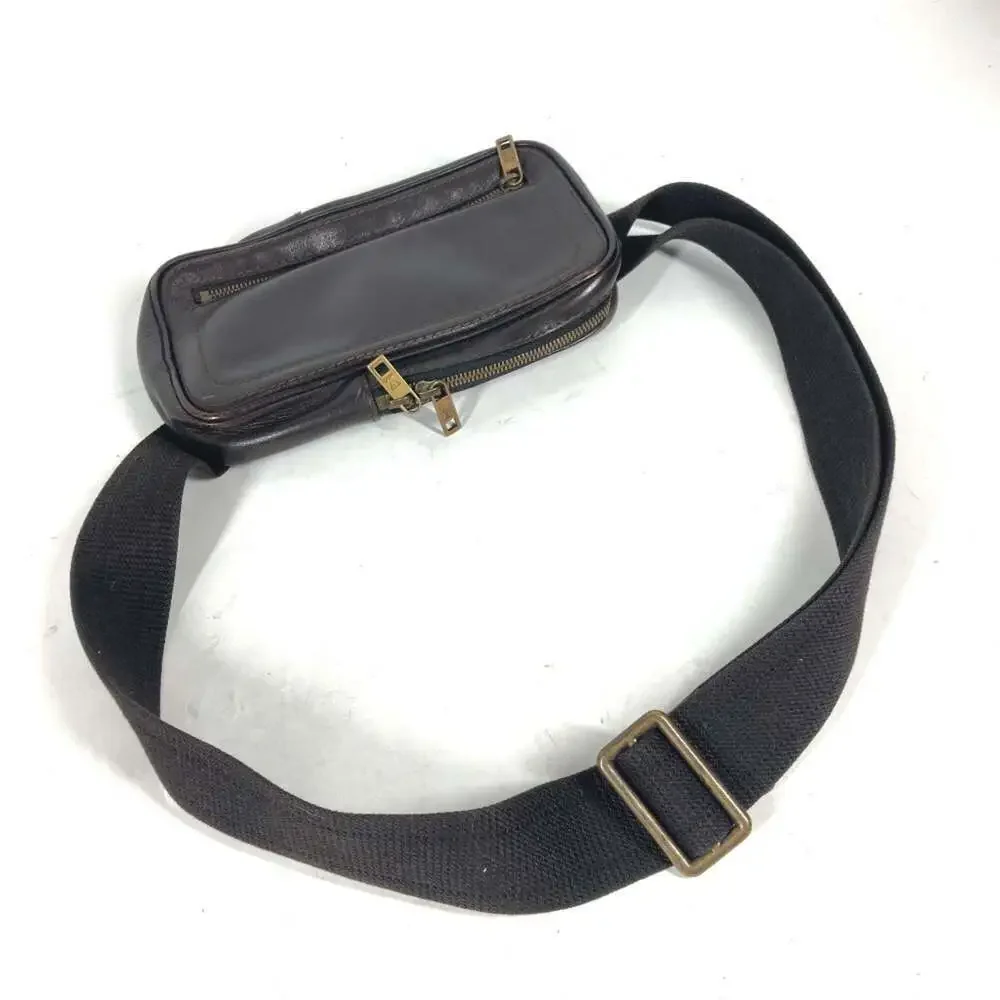LOUIS VUITTON Brown Leather Hobo Bag